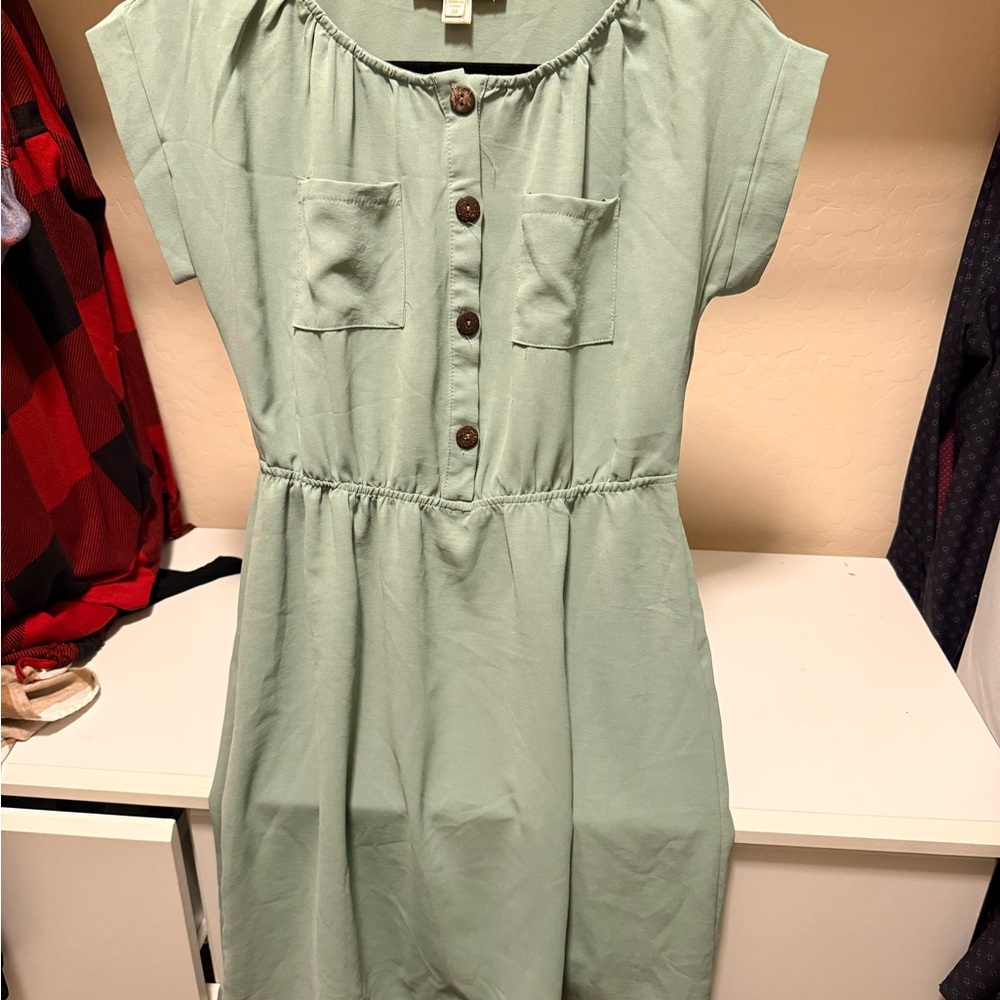 Monteau Sage Green Dress